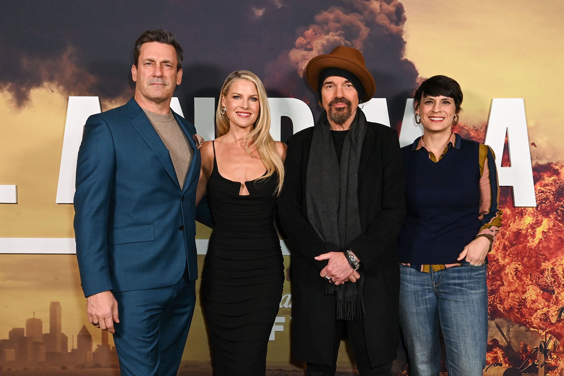 Jon Hamm, Ali Larter, Billy Bob Thornton, and Stacey Wilson Hunt (Image via Getty/@Jon Kopaloff)