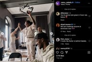 Boston's comment on Sabally's post (Credits: Instagram/@satou_sabally)