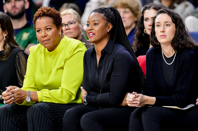 Marina Mabrey's sister drops 2-word reaction after Marcus Freeman's Notre Dame win controversial Orange Bowl vs Penn State