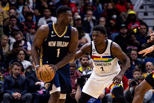 Anthony Edwards drops 32 points in New Orleans, spoils Zion Williamson's return. (Photo: IMAGN)