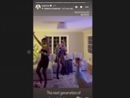 Amanda Balionis celebrates New Year with her friend's children (Image via instagram@balionis)