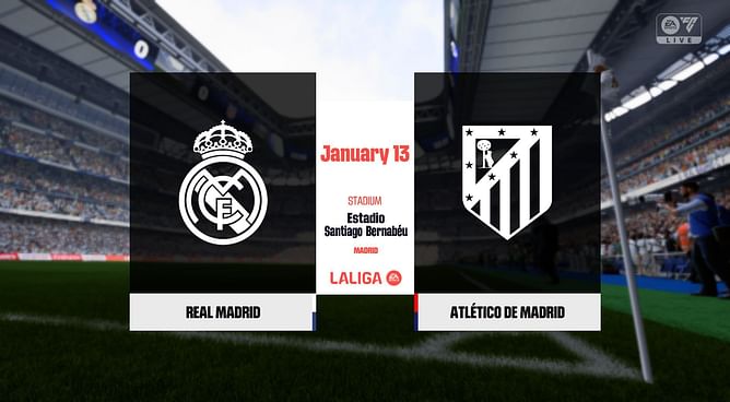 Real Madrid vs Atletico Madrid: Who will win the EA FC 25 Madrid derby?