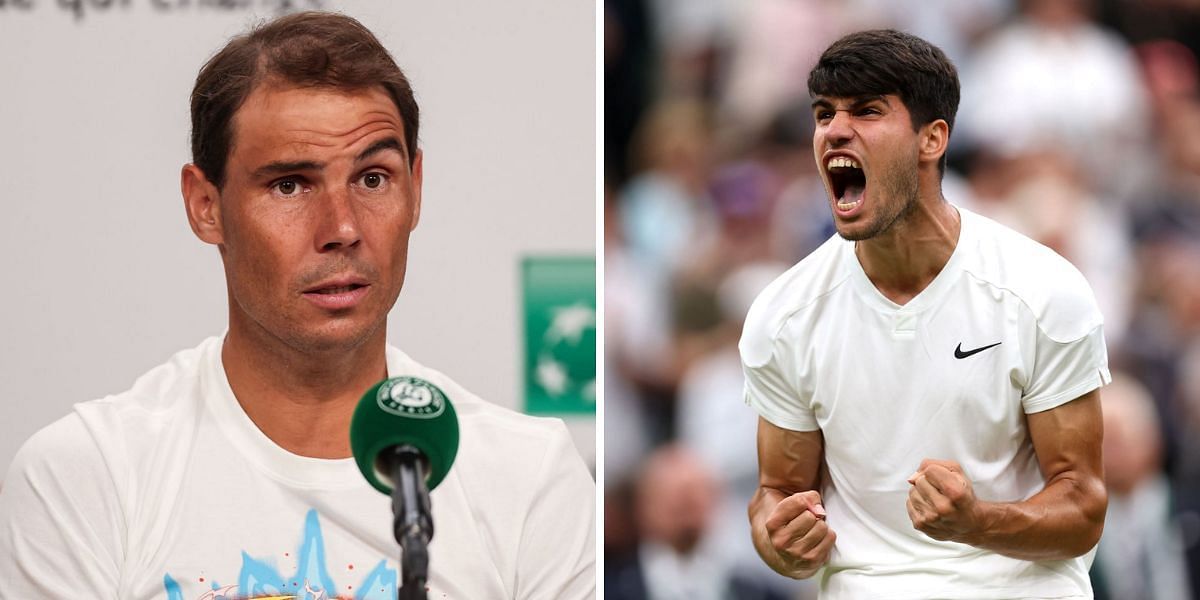 Rafael Nadal reacts to an Instagram post from Carlos Alcaraz