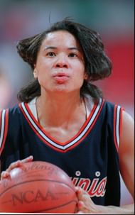 Dawn Staley during her playing days at Virginia. - Source: Darr Belser, Imagn