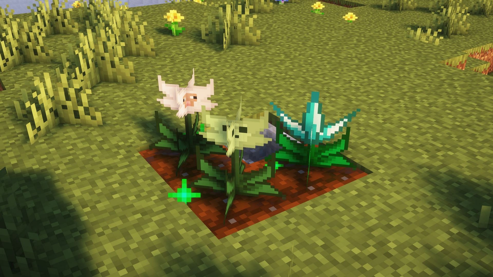 Mystical Agriculture adds various crops to grow almost any resource you need (Image via Mojang Studios) 