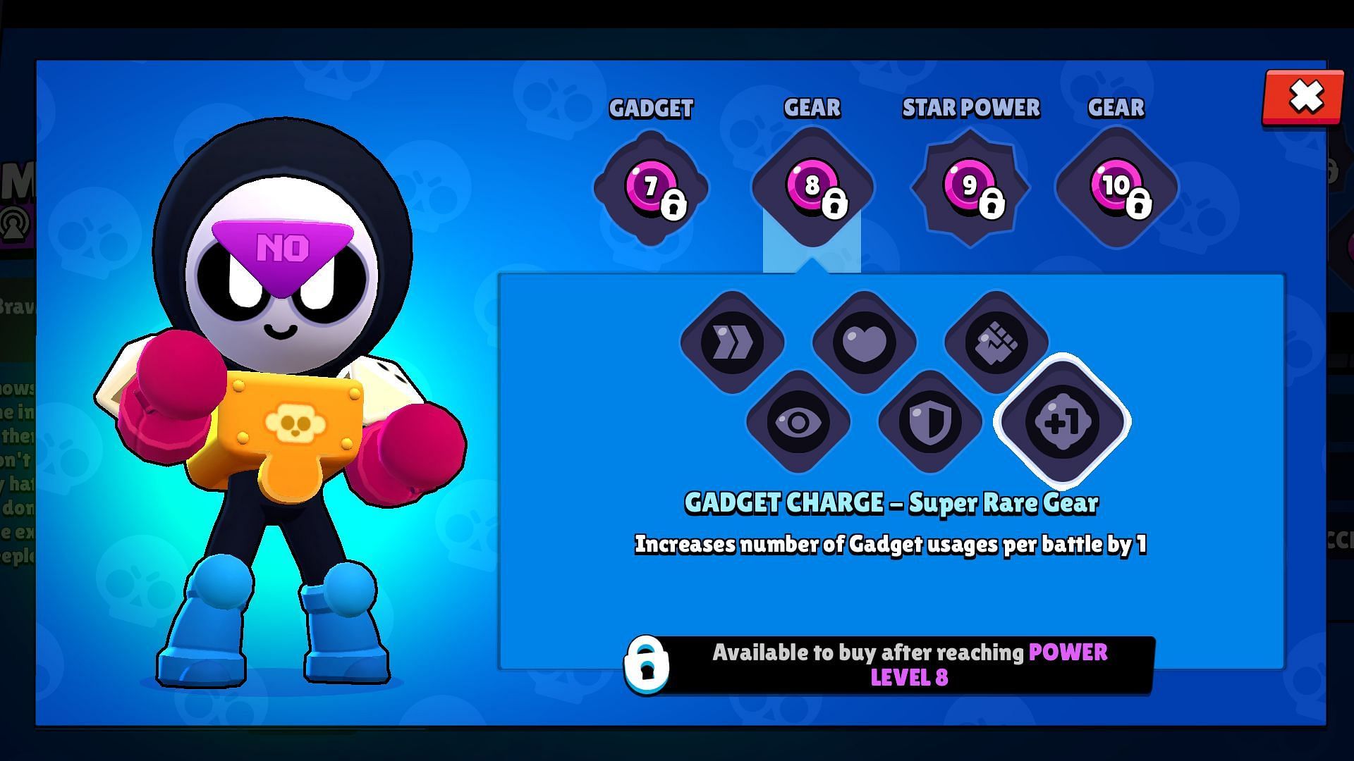 Gadget Charge Gear details (Image via Supercell)