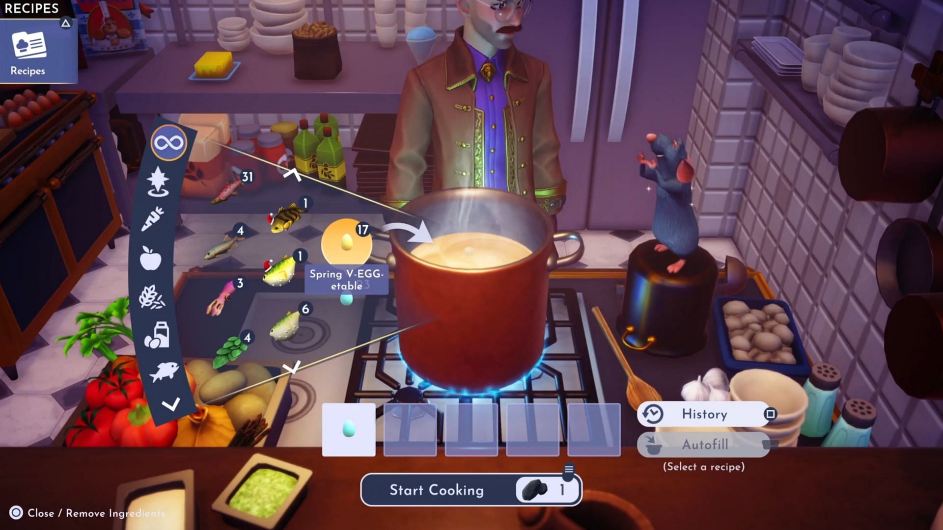 Toss all the ingredients in a pot to make this dessert (Image via Gameloft)