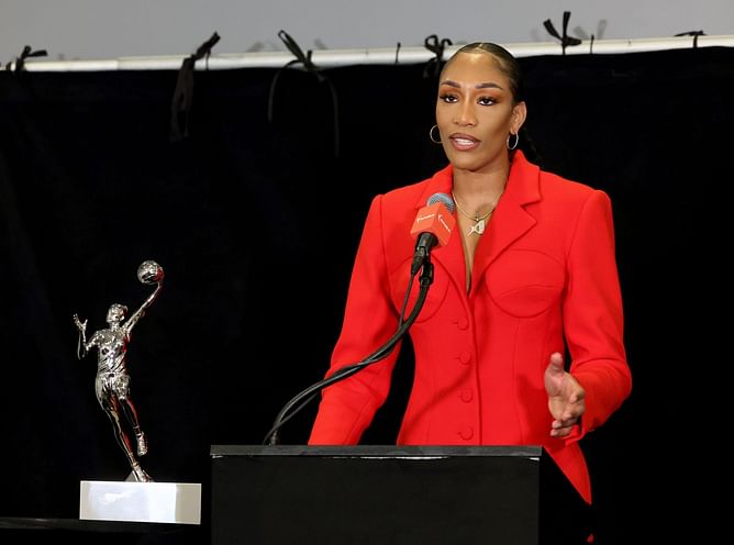 "Deservingly so, she’s the best in America" - WNBA fans amped over A'ja Wilson's 3rd USA Basketball Female Athlete of the Year honor