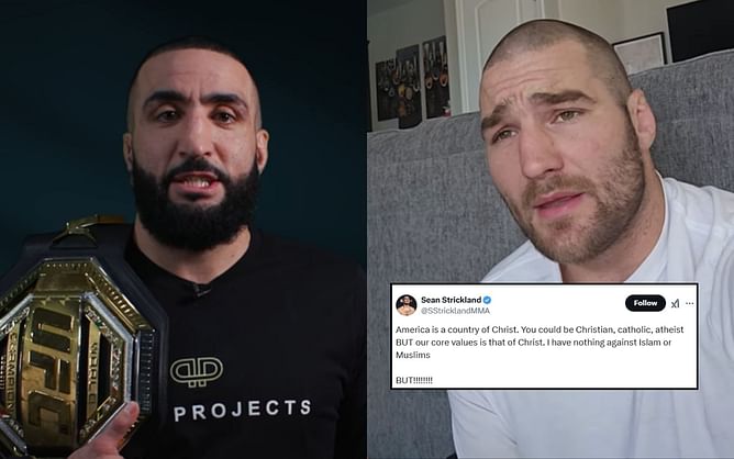 Belal Muhammad slams Sean Strickland for labeling America "country of Christ" in anti-Islam rant