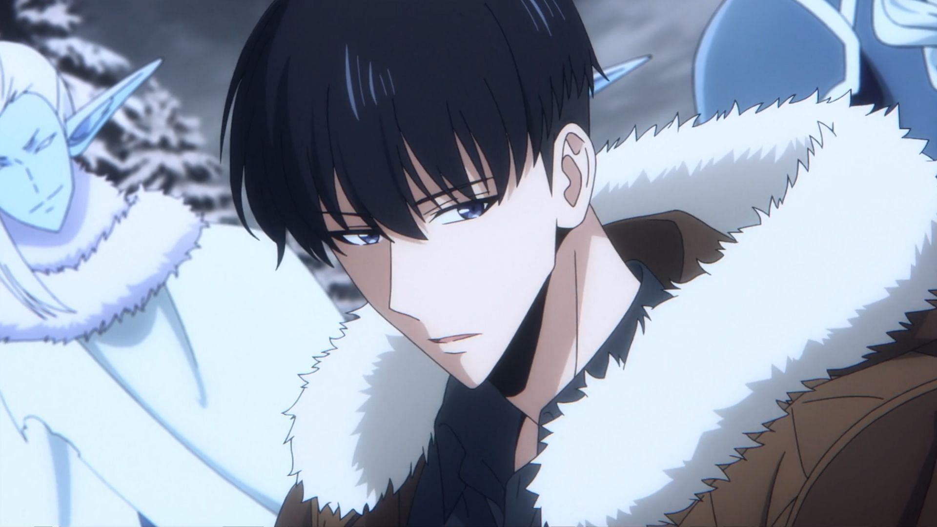 Jinwoo confronts the ice elves (Image via A-1 Pictures)