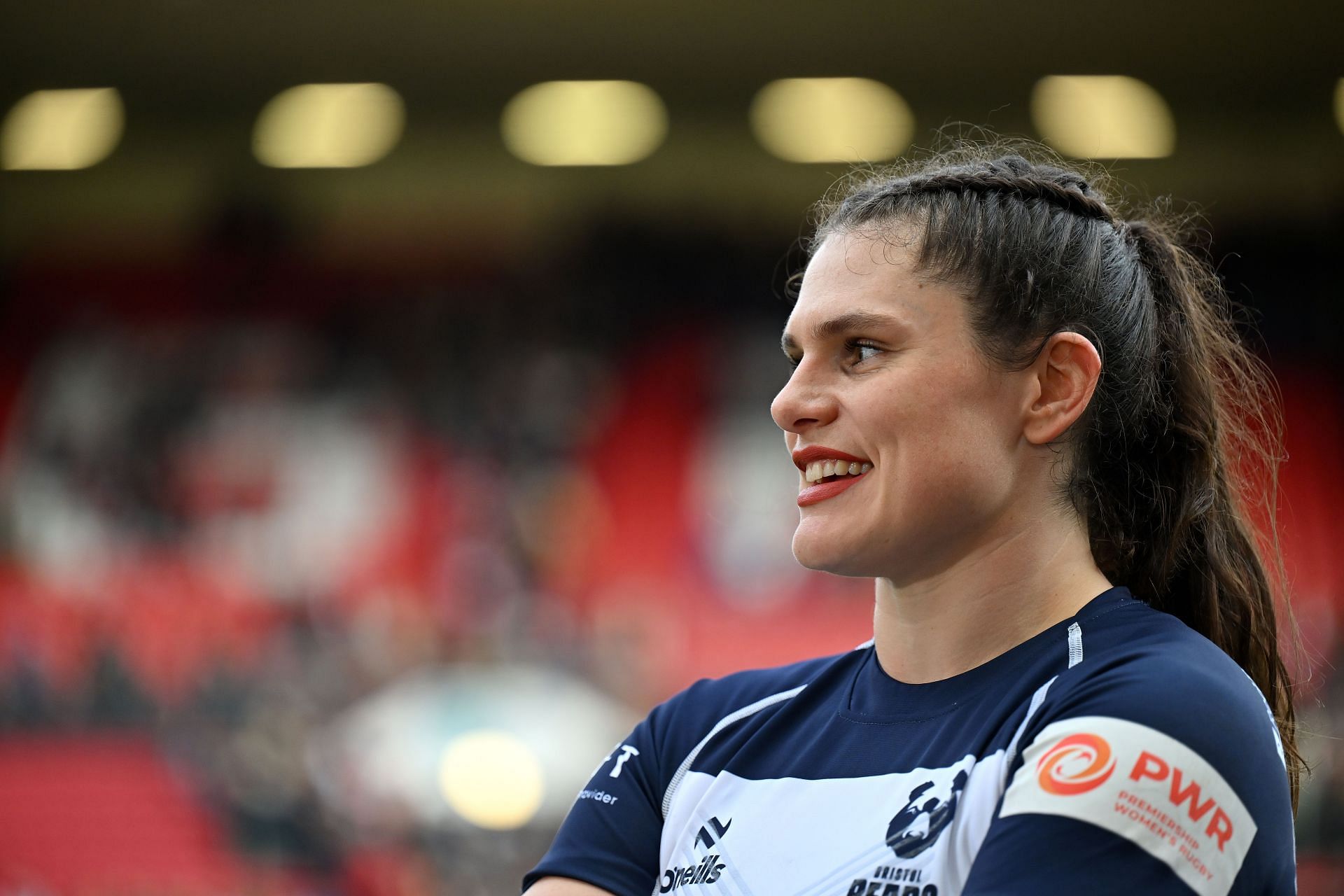 Ilona Maher ahead of the match between the Bristol Bears and Gloucester-Hartpury - Allianz Premiership Women&#039;s Rugby - Source: Getty