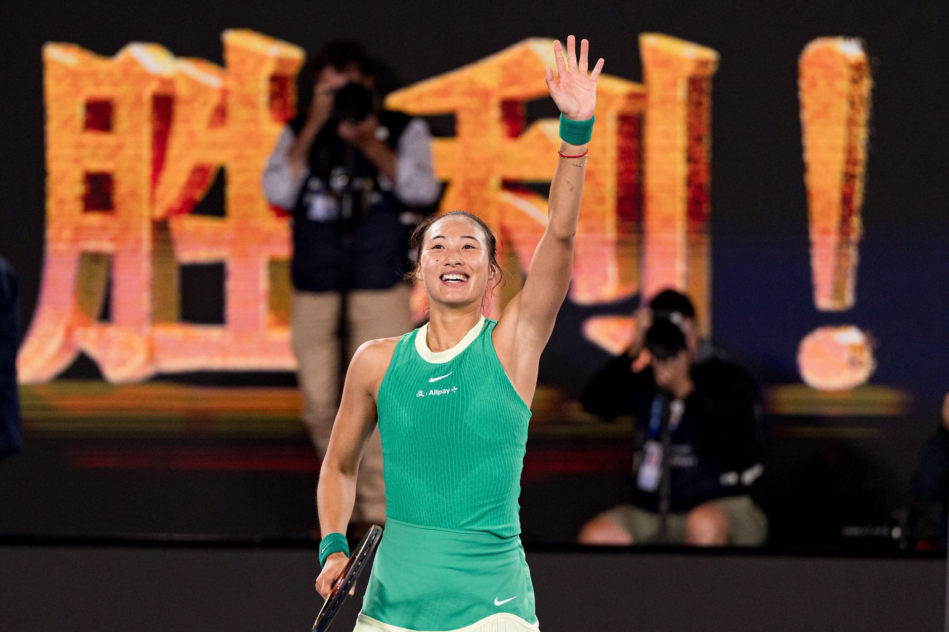 Zheng Qinwen made the Australian Open final last year. (Source: Getty)