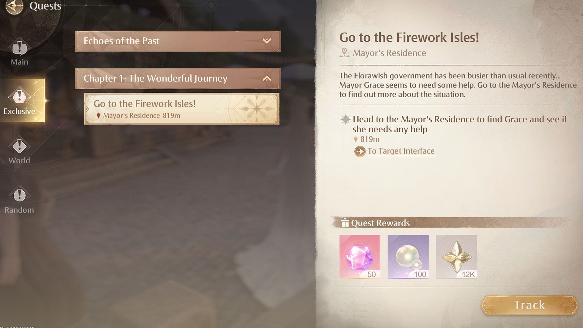 Start the exclusive quest to unlock Firework Isles (Image via Infold Games)