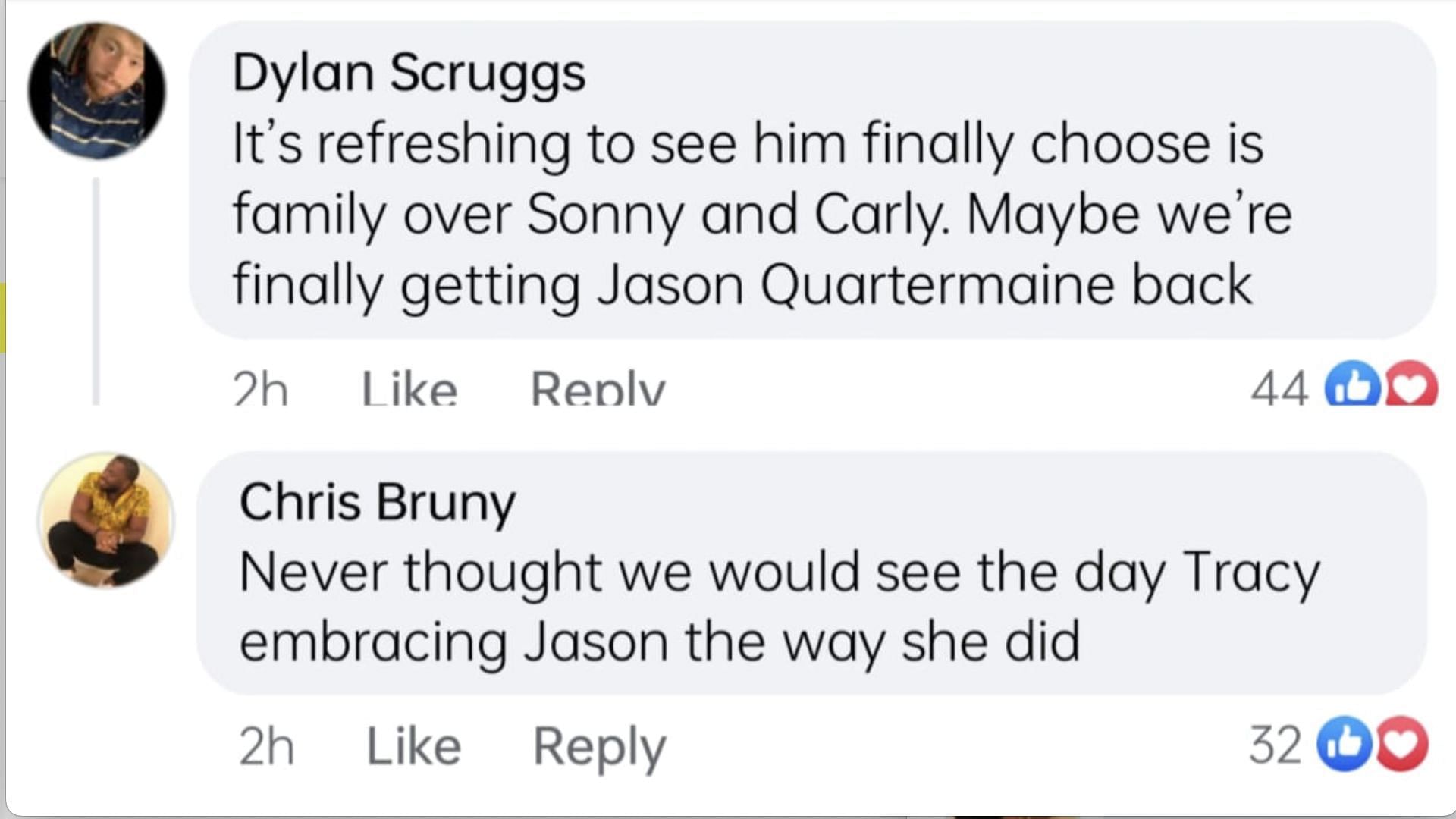 Comments by the fans (Image via Facebook / General Hospital)