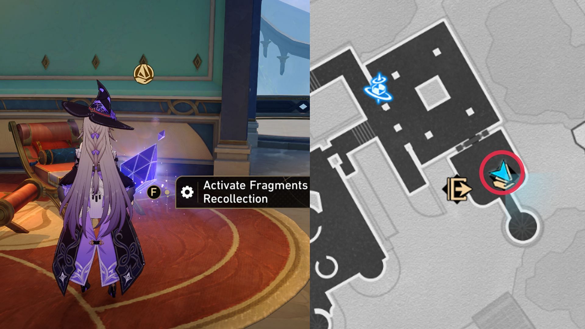 Fragments of Recollection Location #1 (Image via HoYoverse)