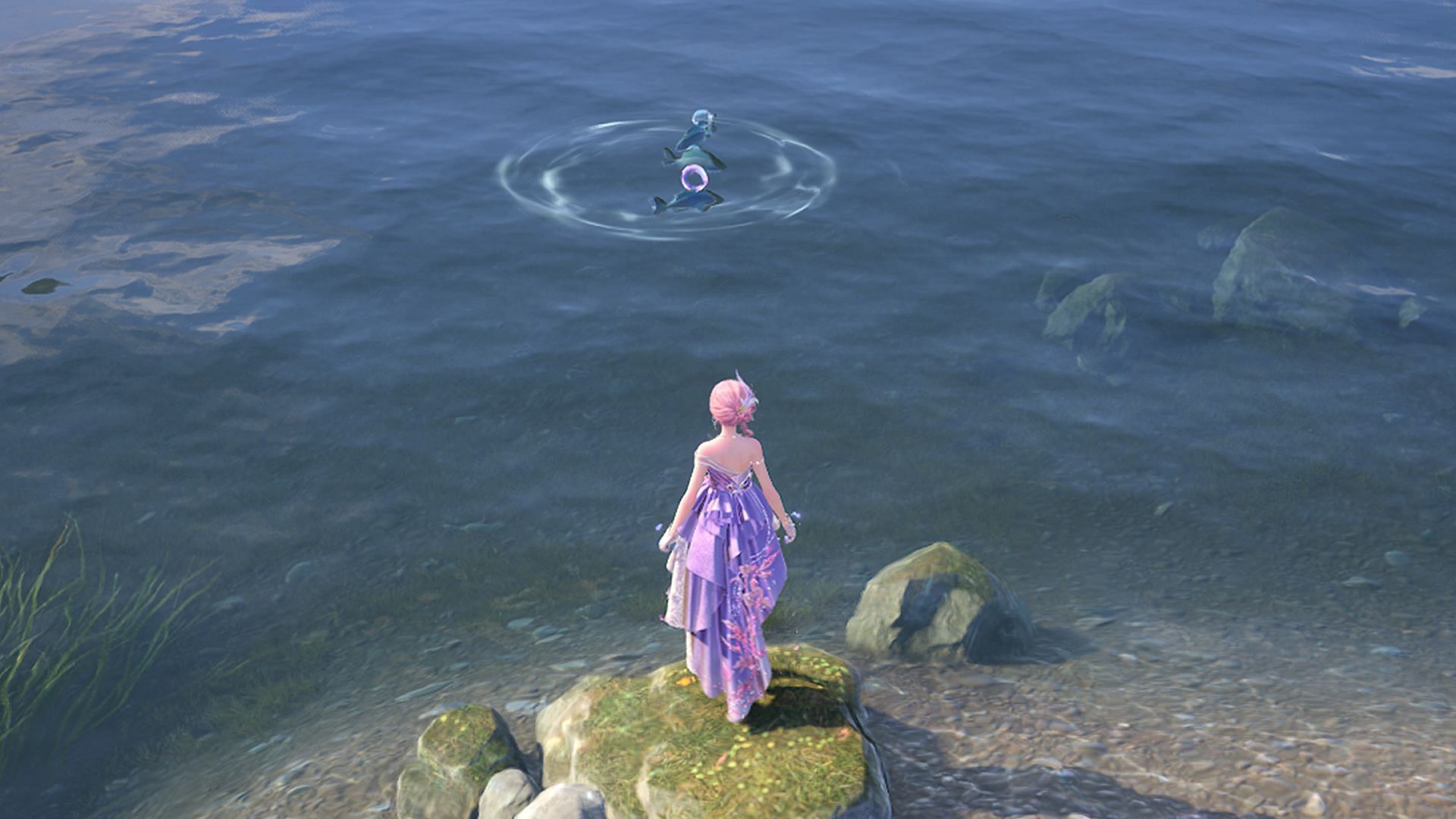 Keen a lookout for pink bubbles like these (Image via Infold Games)