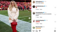 Patrick Mahomes' wife, Brittany Mahomes, was present for the Kansas City Chiefs's win in the NFL Divisional Round. (Credits: IG/ @BrittanyLynne)