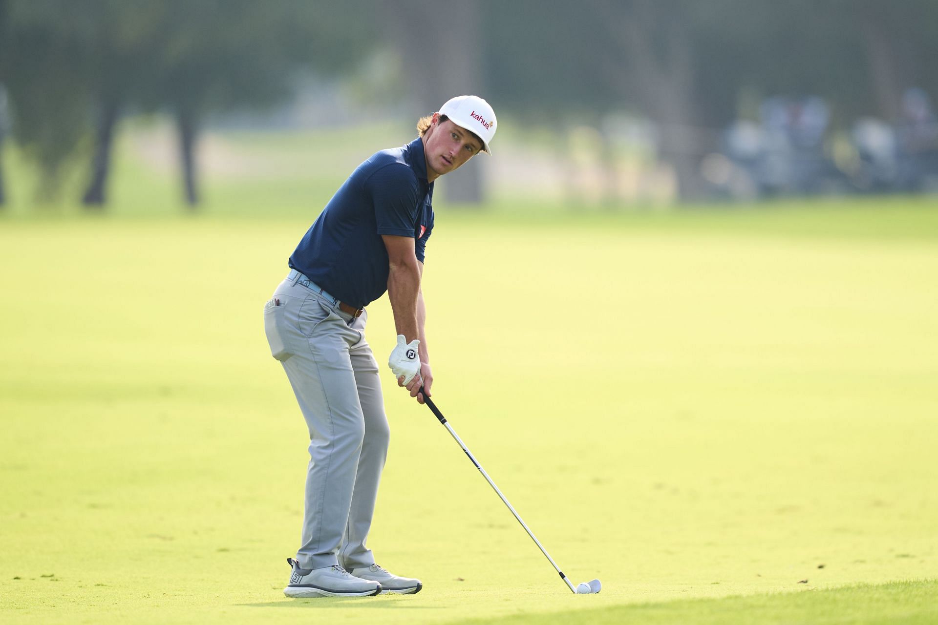 David Ford co-leads the 2025 Hero Dubai Desert Classic (Image via Getty).