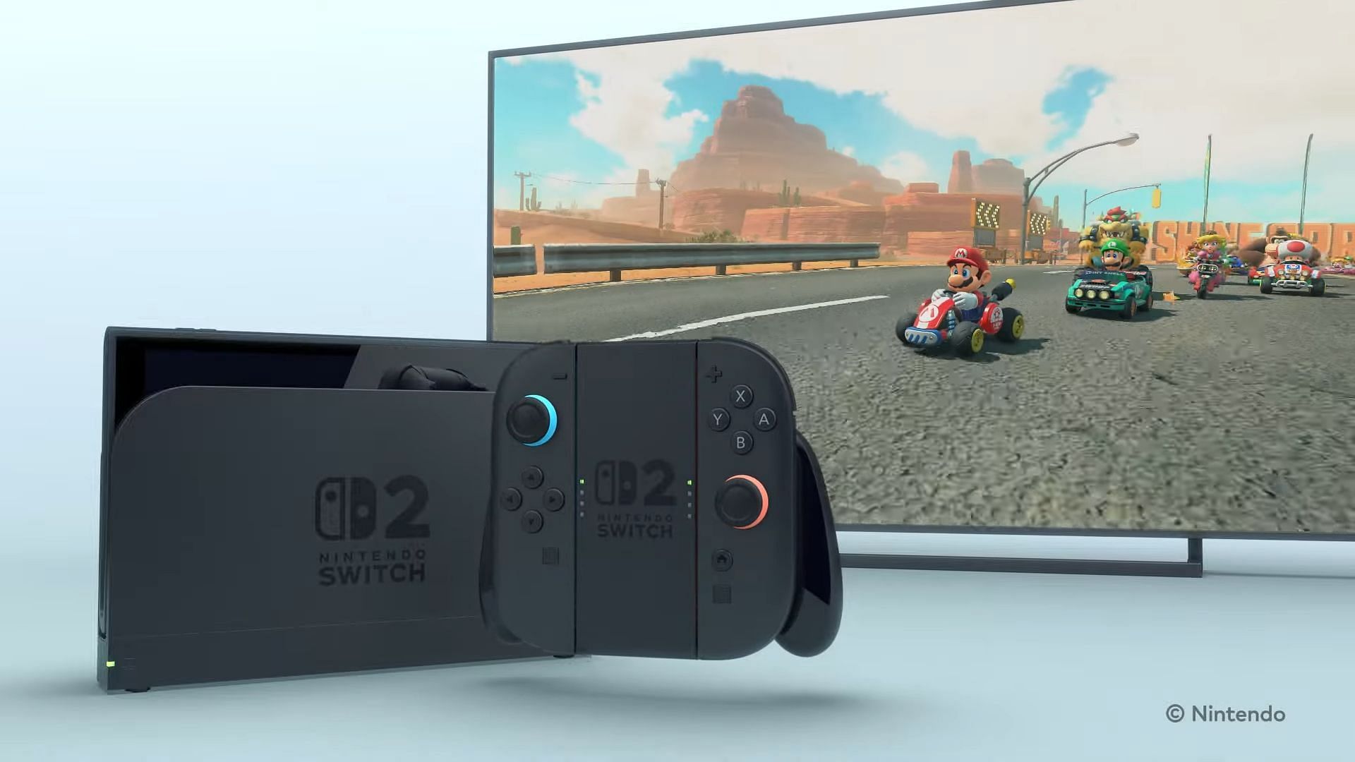 Nintendo Switch 2 in docked mode (Image via Nintendo)