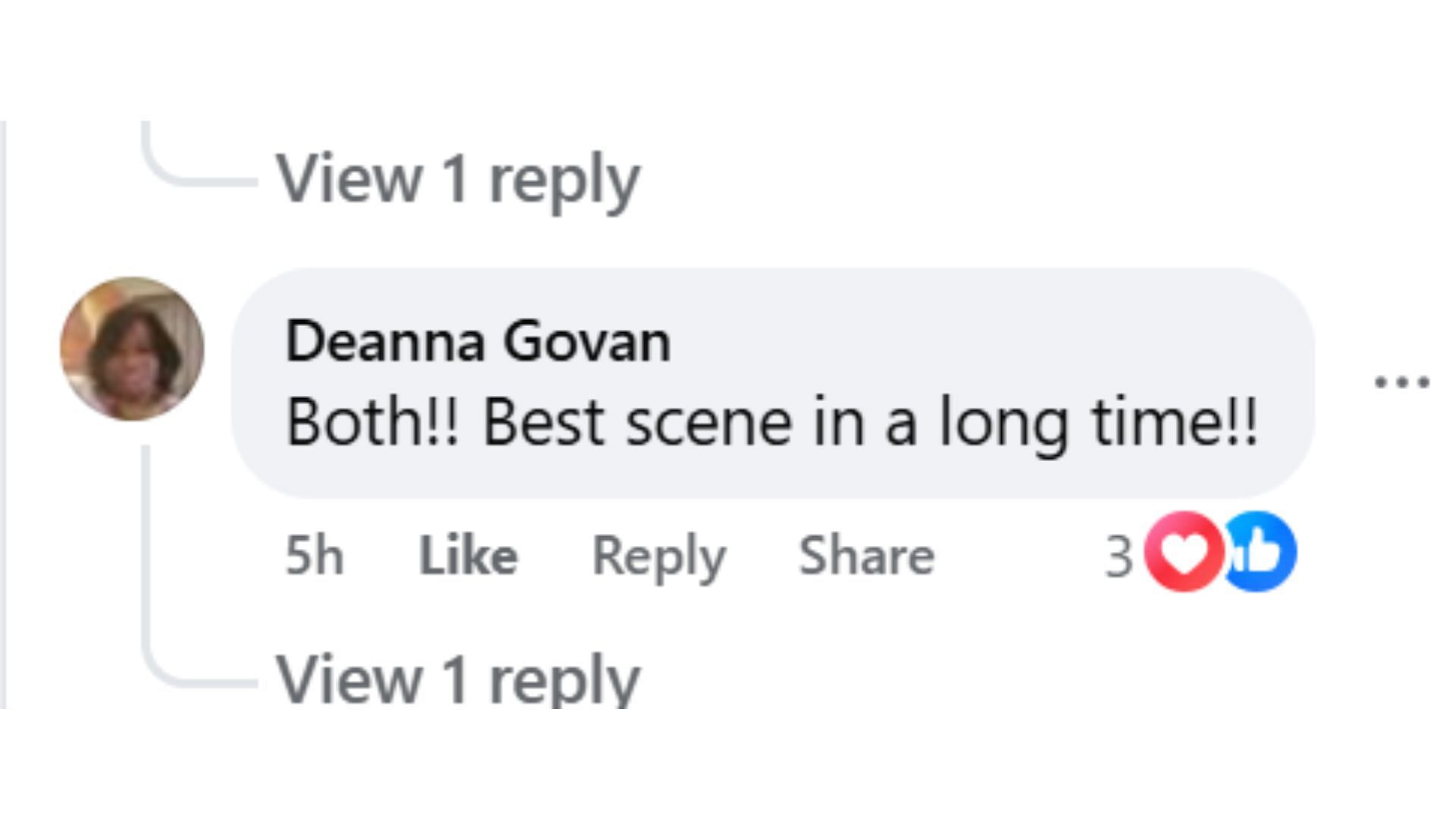 A fan comment about Brooke slapping Ridge (Image via Facebook/groups/theboldandthebeautifull)