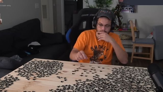 Twitch bans Erobb221 amid 1,000 piece black jigsaw puzzle challenge (Image via Erobb221/YouTube)