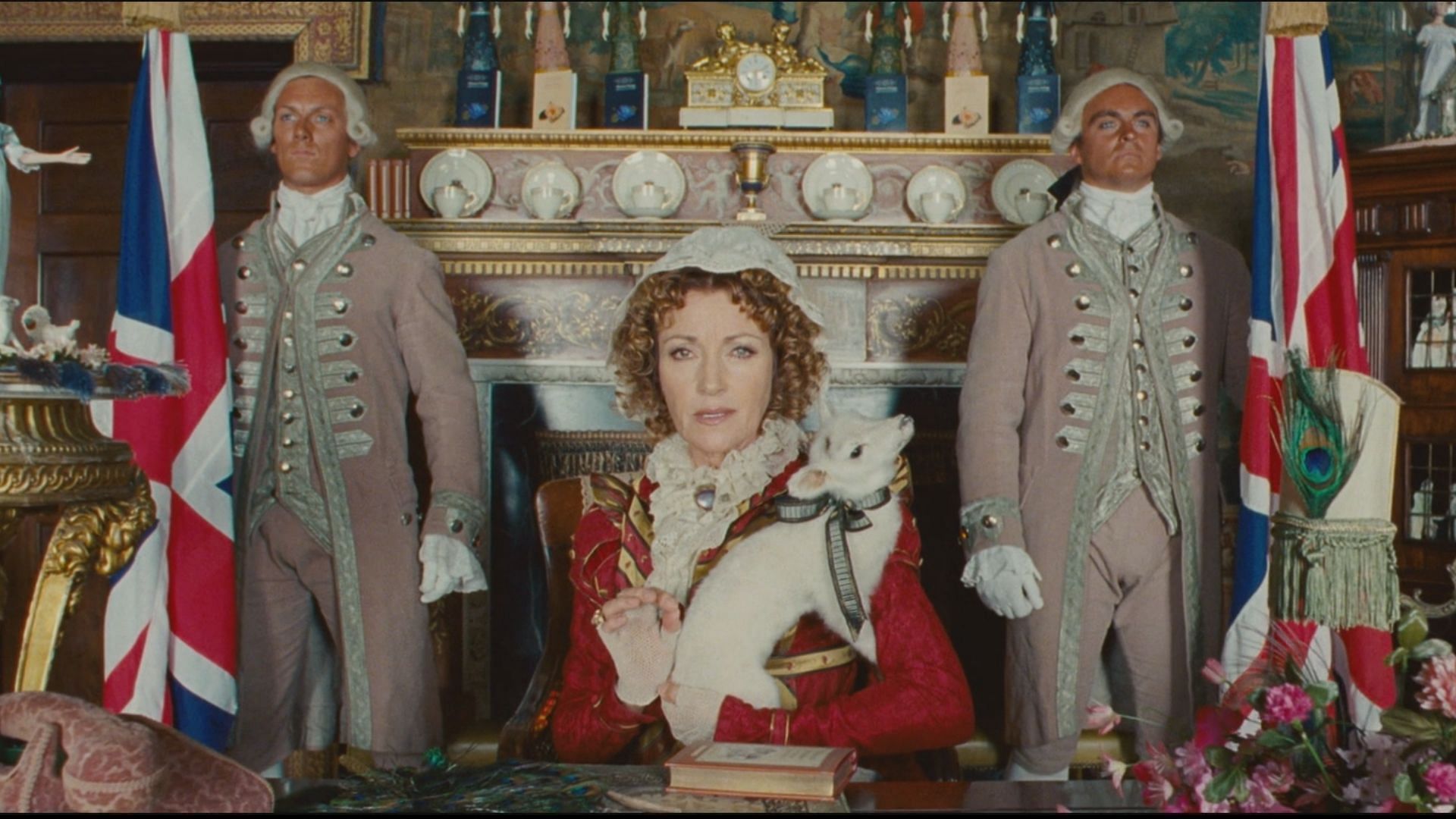 Jane posing for a picture in Austenland (Image via Prime Video)