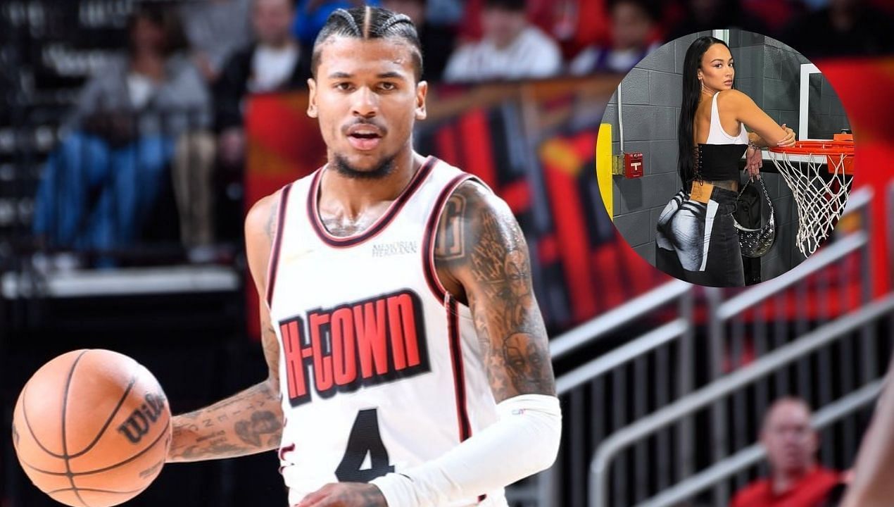 &quot;Draya Michelle must be courtside&quot;: Fans go wild as Jalen Green goes berserk with 18 points in 1st quarter vs. LeBron James and Lakers. (Image Credit: Rockets/X and Draya Michele/Instagram)