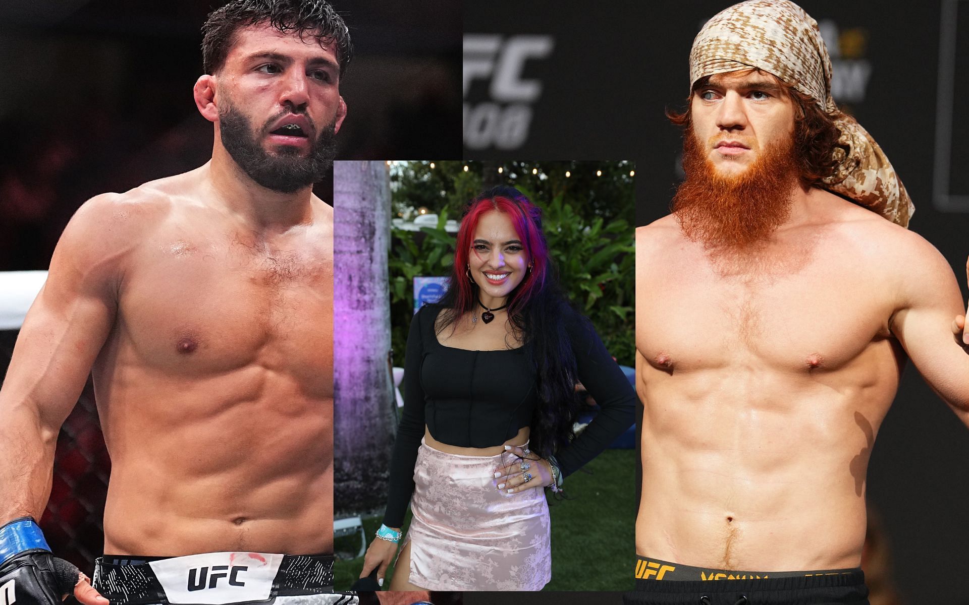 Former UFC middleweight star pokes fun at Arman Tsarukyan while reacting to training video of Shara Magomedov and Nina-Marie Daniele [Images courtesy: Getty]