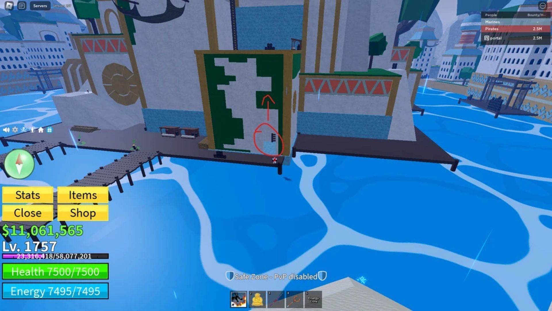 Beast Hunter location (Image via Roblox)