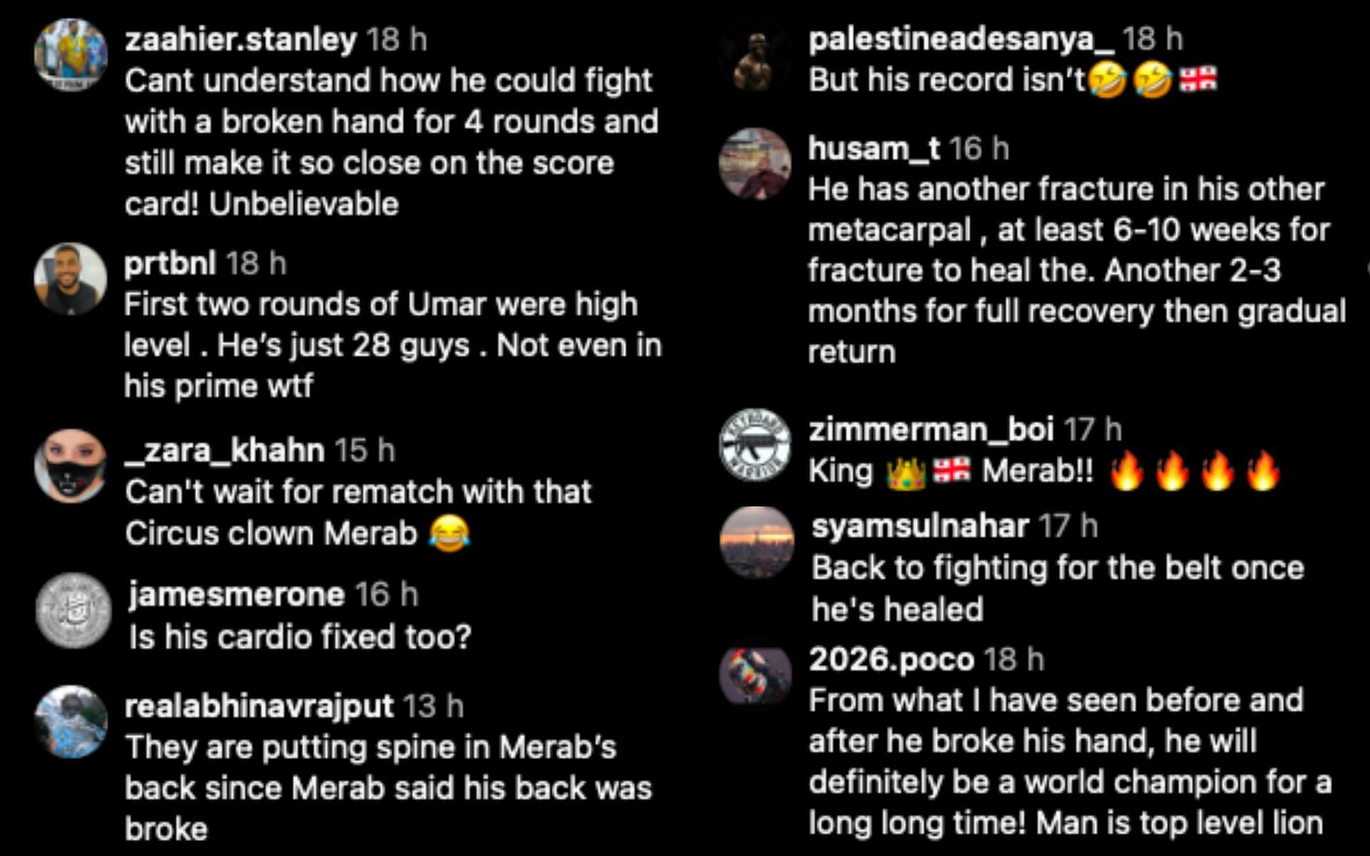 Screenshots via @redcorner.mma on Instagram