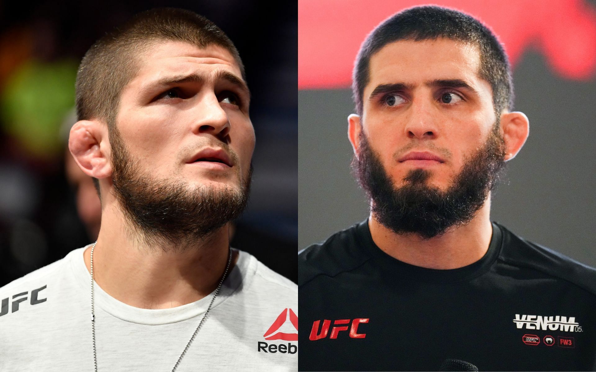 Khabib Nurmagomedov (left) and Islam Makhachev (right) are both revered for their stellar grappling and overall MMA skill sets [Images courtesy: Getty Images]