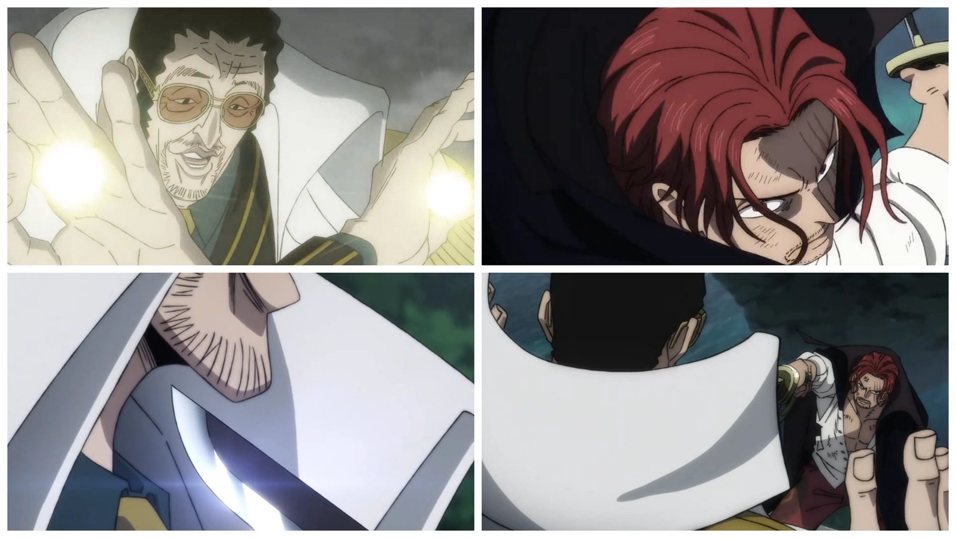 Shanks vs Kizaru in One Piece Film: Red (Image via Toei Animation)