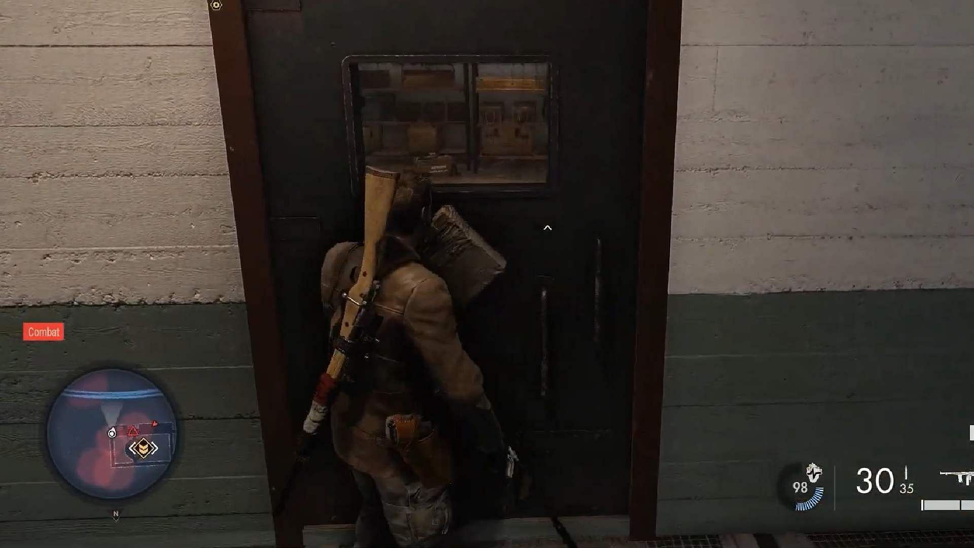 Rifle desk location in End of the Line mission (Image via Rebellion/YouTube/@Game Guides Channel)