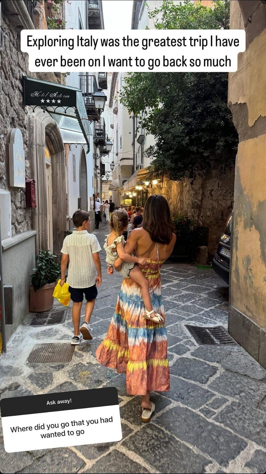 Samantha Busch&#039;s trip to Italy with her kids (Source: @samanthabusch via Instagram)