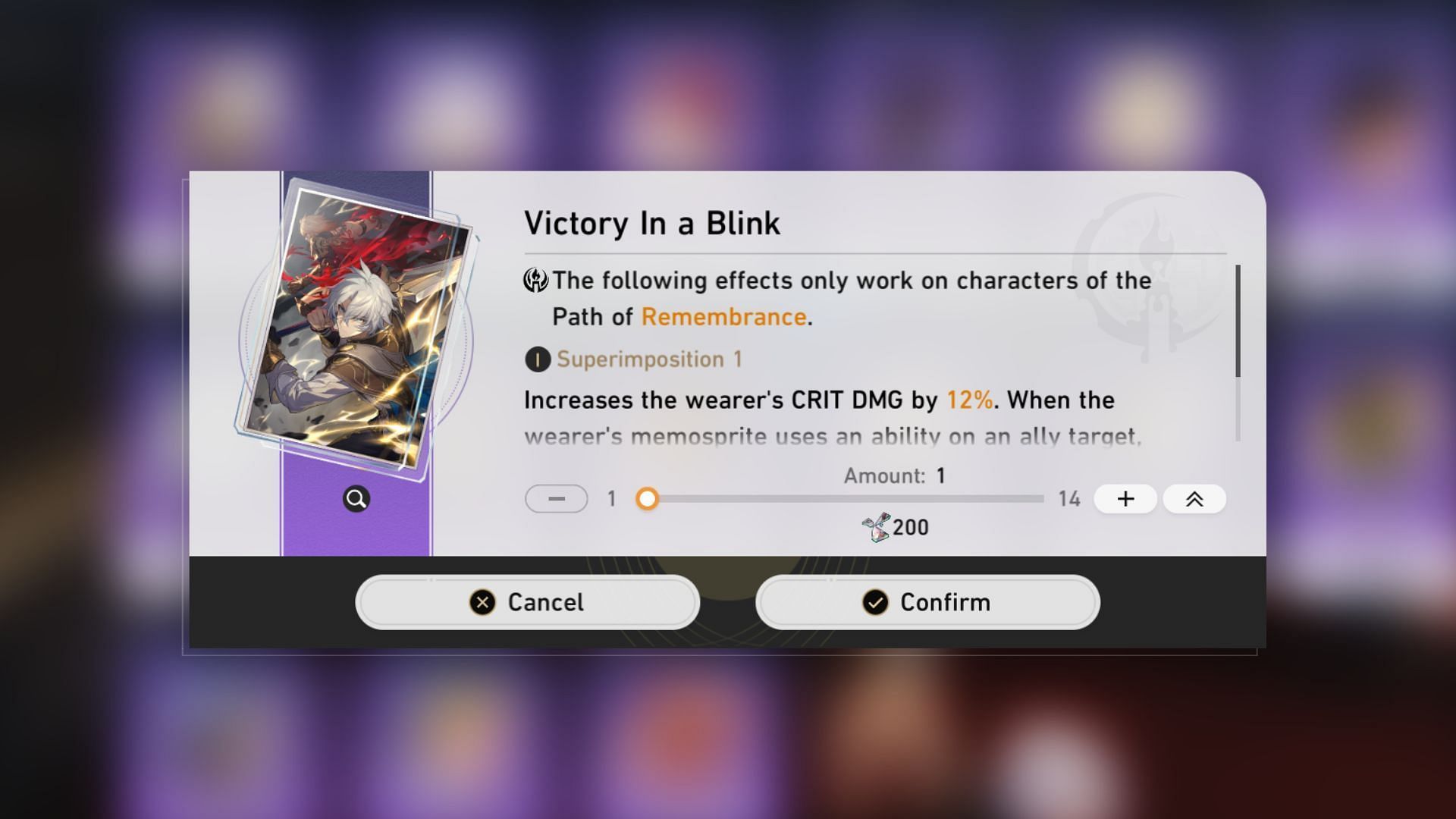 Victory In a Blink in Honkai Star Rail (Image via HoYoverse)