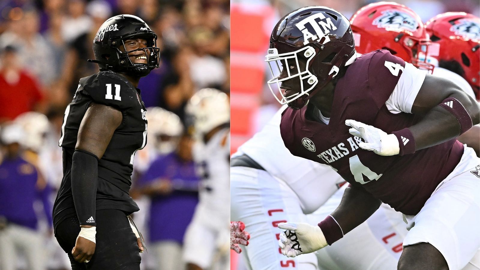 Texas A&amp;M defenders Nic Scourton and Shemar Stewart have entered the NFL Draft. (Photo Credits: IMAGN)