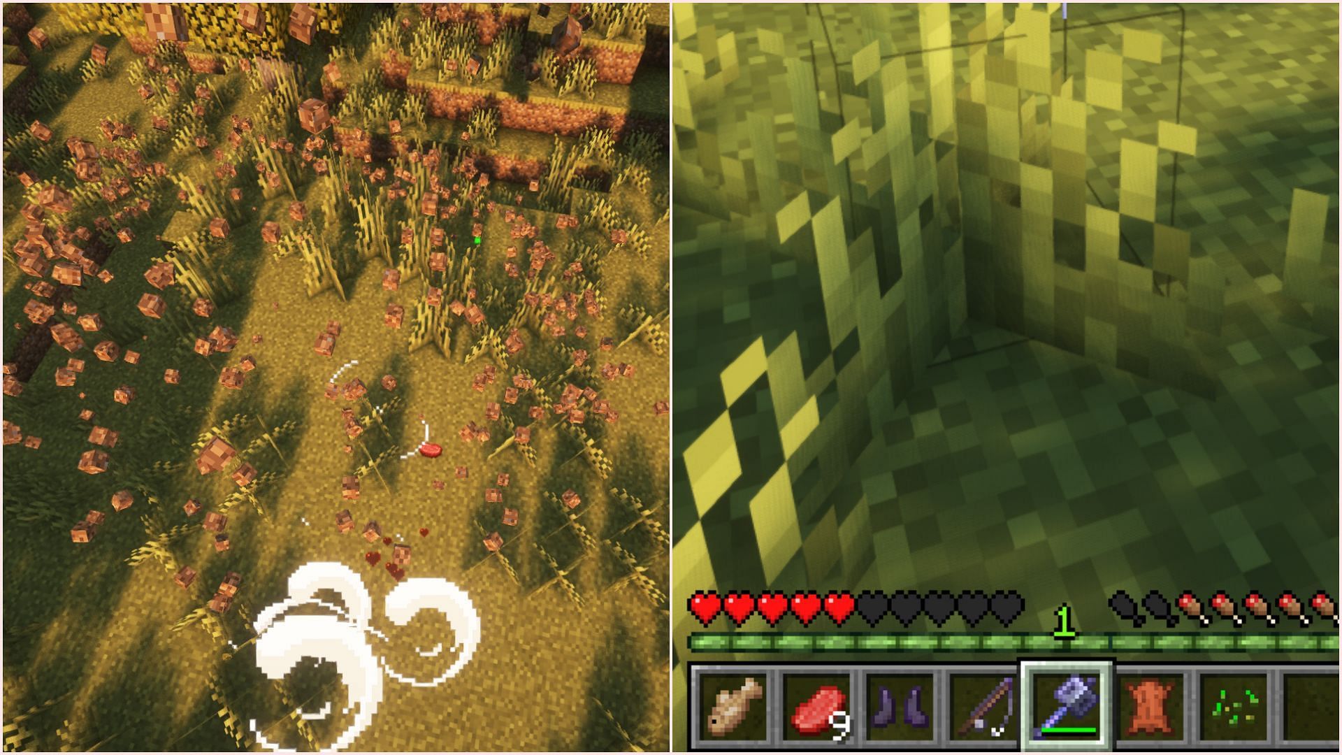 Managing wind burst attacks without taking fall damage can be tricky (Image via Mojang Studios)