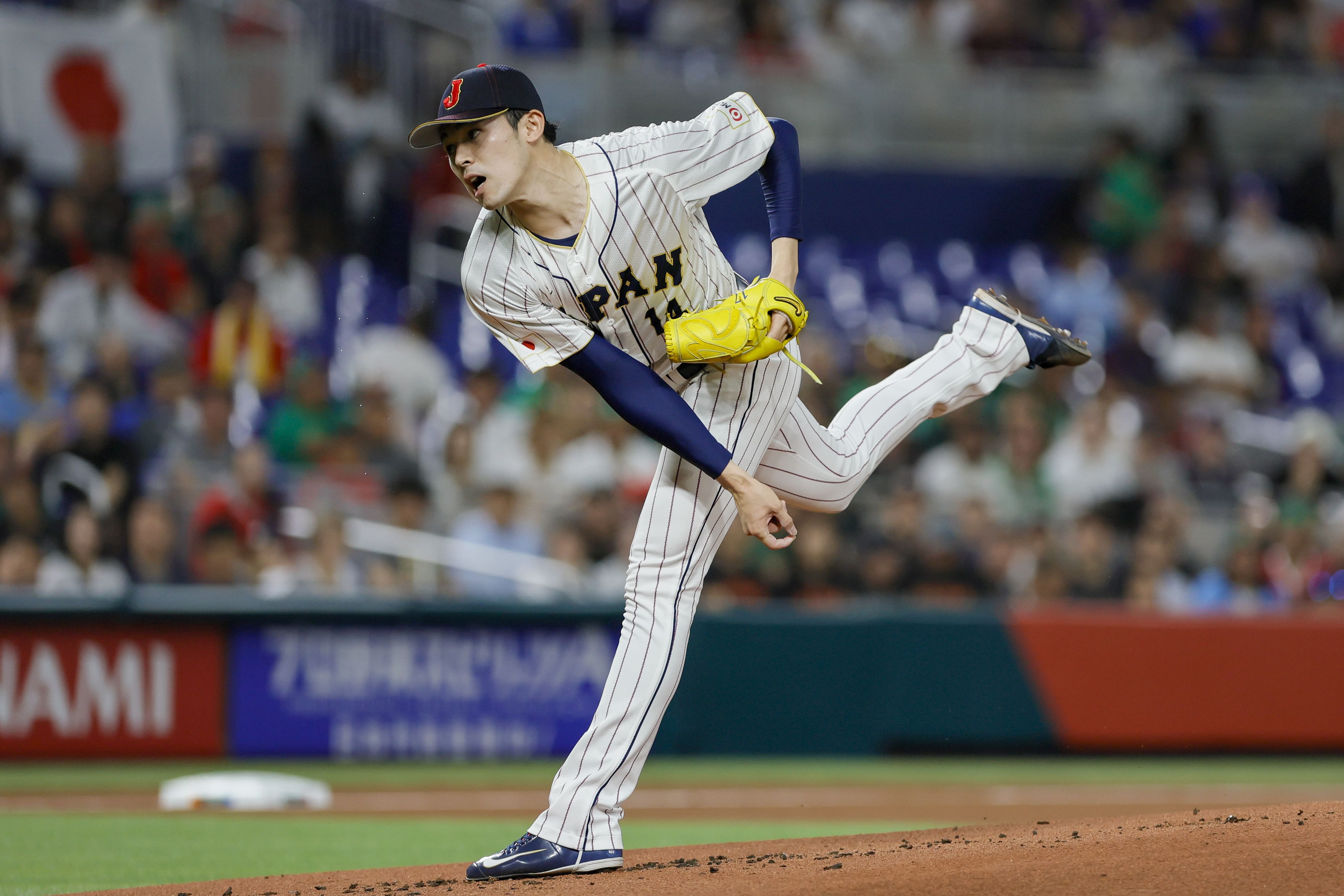 Sasaki played four seasons for the Chiba Lotte marines in the NPB (Image Source: Imagn)