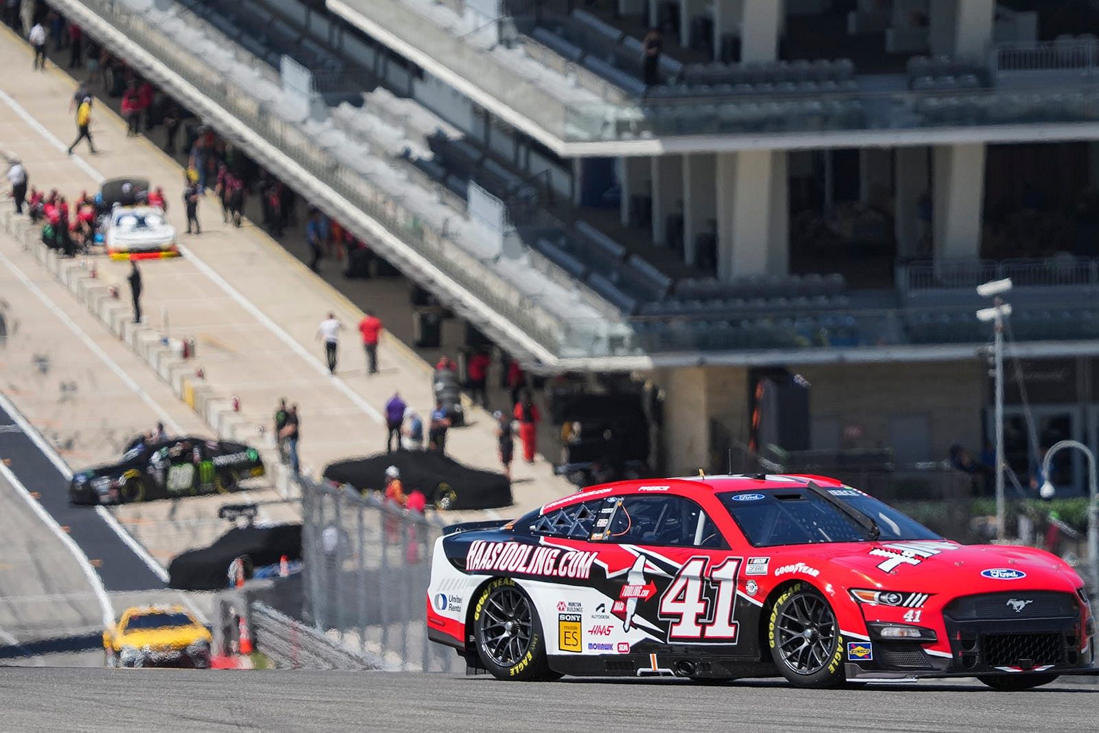 Ryan Preece, driver of #41 for Stewart Haas Racing, competes during NASCAR Cup series practice at Circuit of the Americas Friday, March 24, 2023 - Source: Imagn