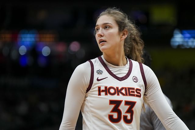 Virginia Tech Hokies center Elizabeth Kitley stands on the court during a game against the LSU Lady Tigers at American Airlines Center. Photo Credit: Imagn