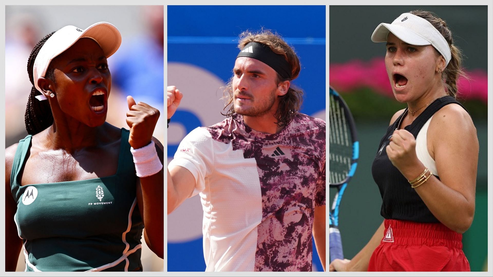 Sloane Stephens, Stefanos Tsitsipas, and Sofia Kenin were among the big names to lose in the first round of the Australian Open 2025. (Photos: Getty)