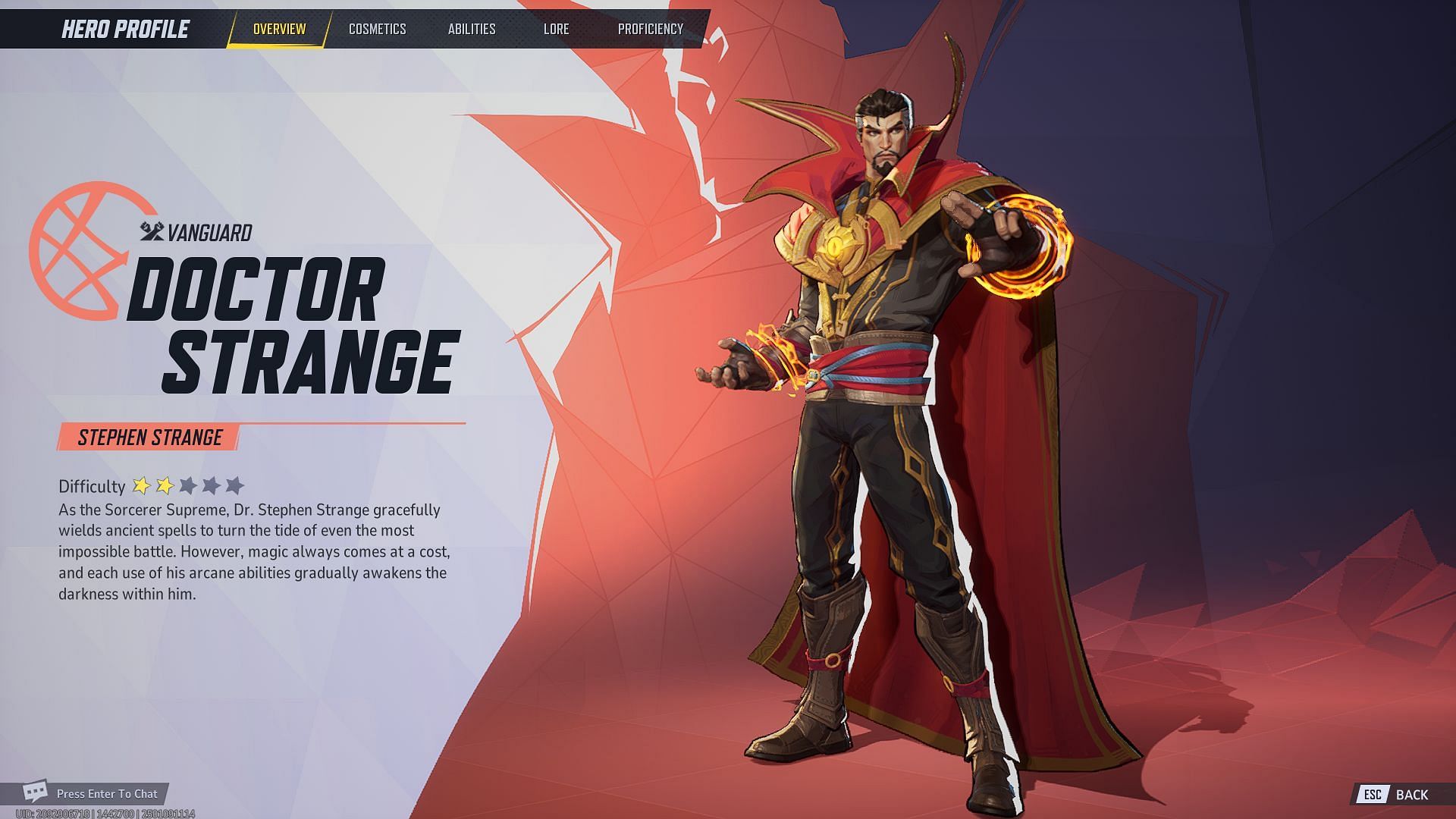 Marvel Rivals Doctor Strange is a Vanguard character (Image via NetEase Games)