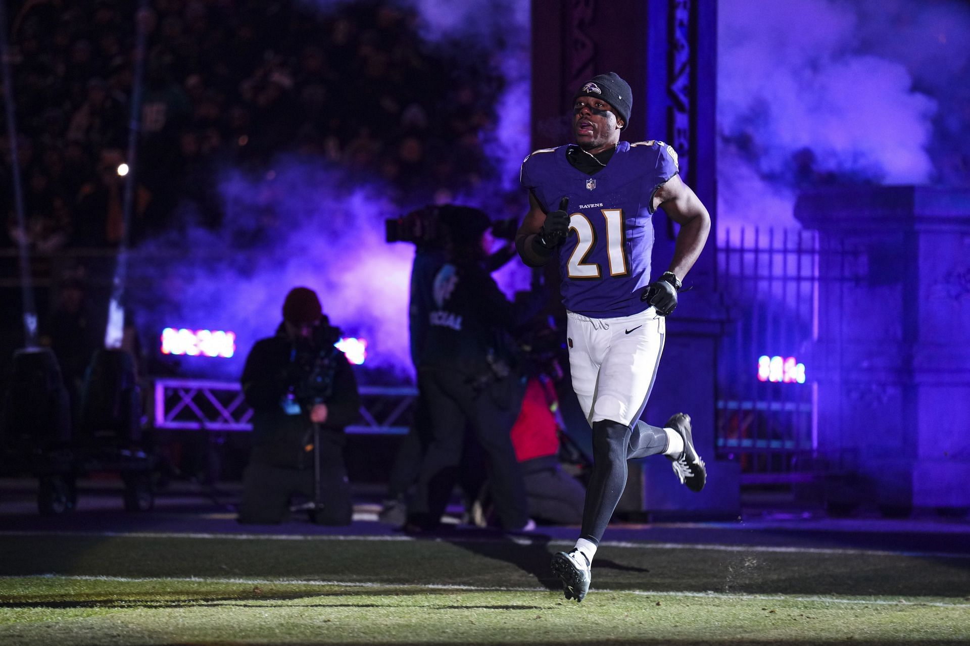 Brandon Stephens #21 of the Baltimore Ravens - Source: Getty