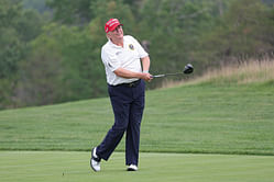 President-elect Donald Trump shoots an impressive 68 to win senior club tournament