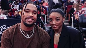 Simone Biles' husband Jonathan Owens crowns Olympic icon 'better athlete'