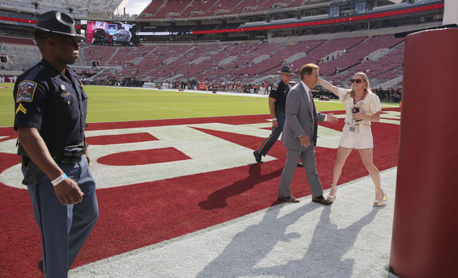 Nick Saban’s daughter Kristen drops 2 word reaction to Bryant-Denny stadium topping the Top 10 CFB Stadiums list