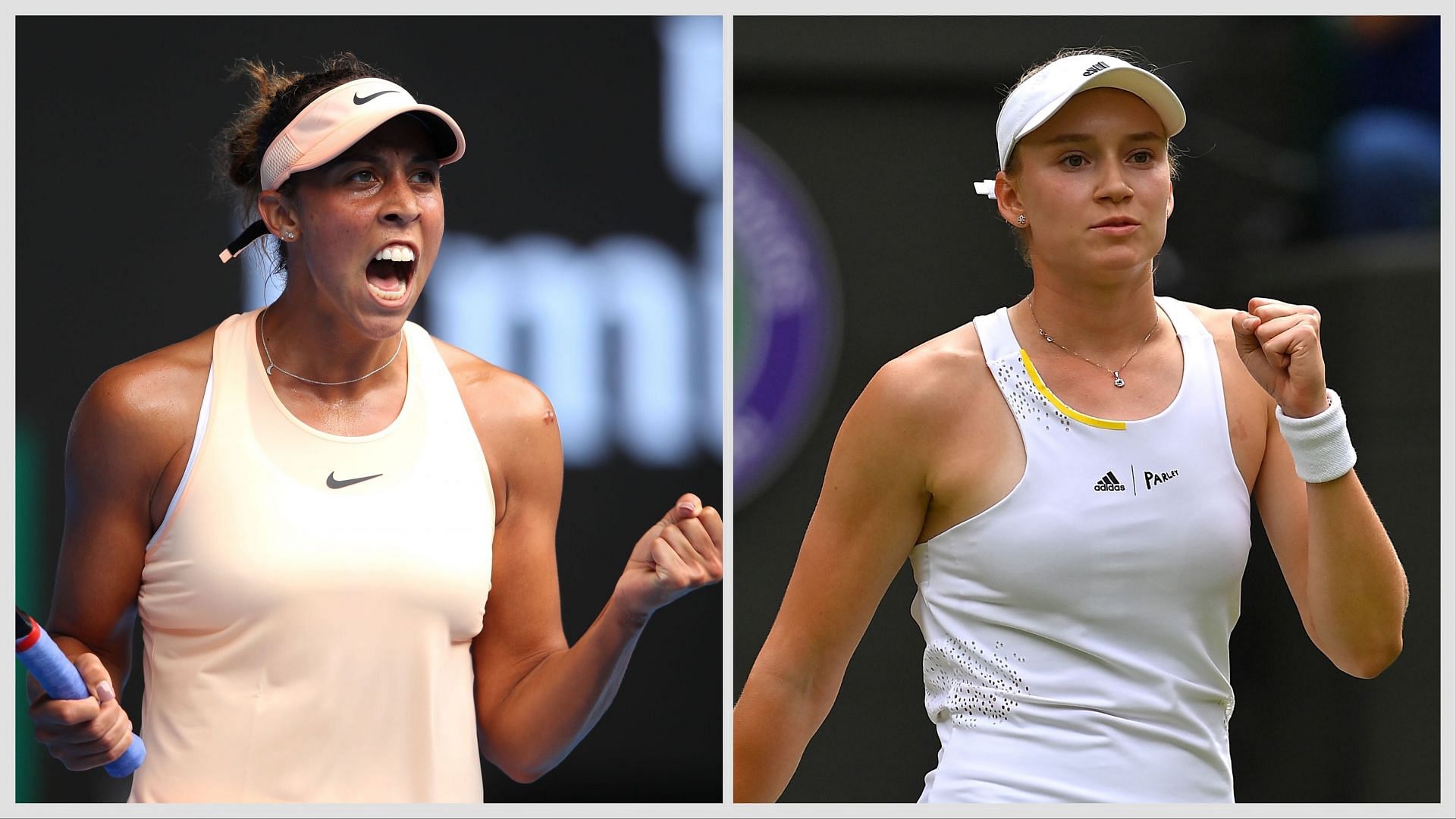 Madison Keys and Elena Rybakina. Source: Getty