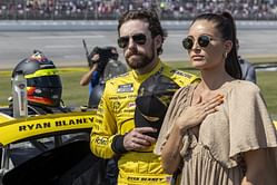 "There was definitely tears": Ryan Blaney confesses to feeling 'really emotional' upon seeing wife Gianna at the aisle