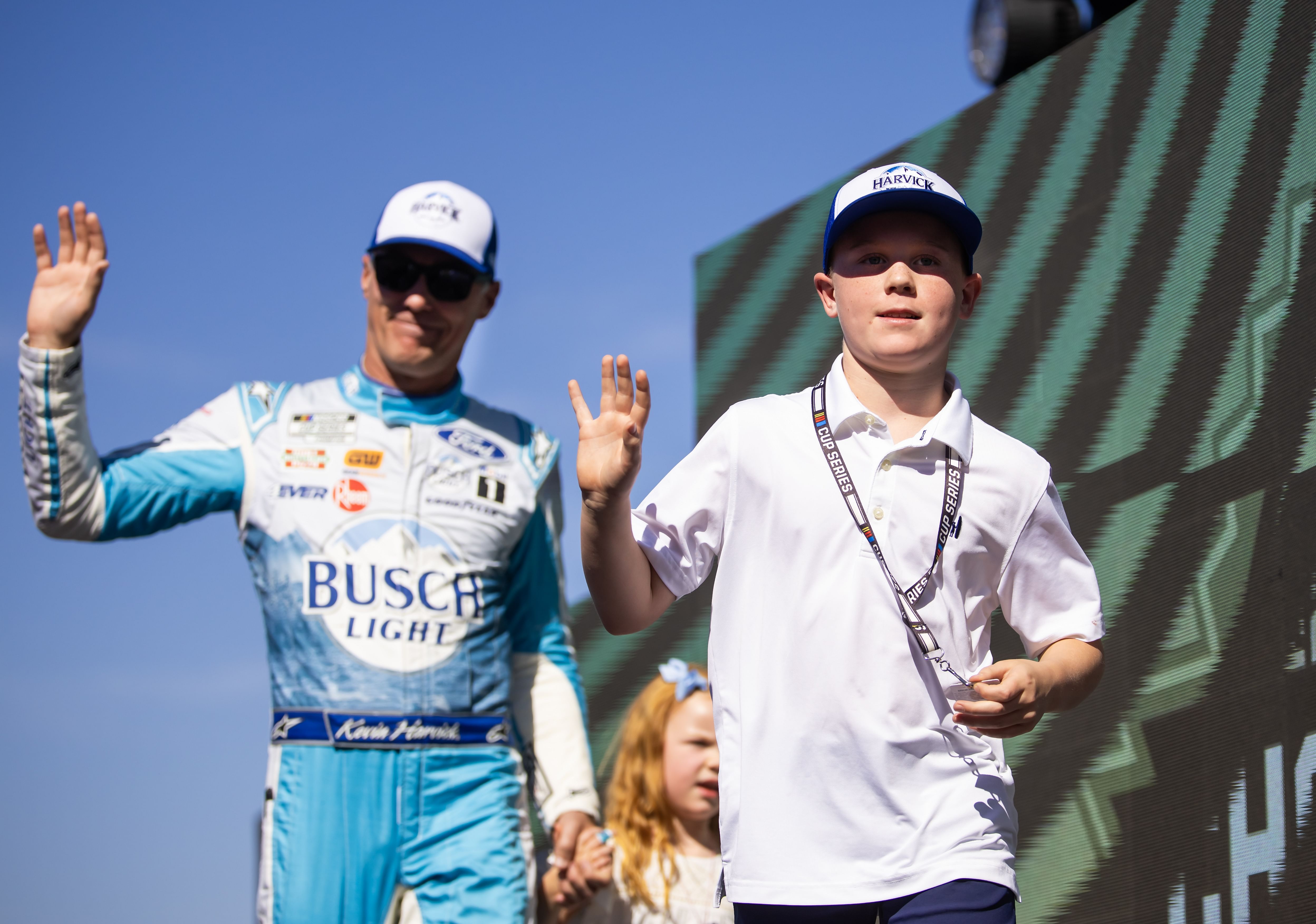 Keelan Harvick, son of NASCAR Cup Series driver Kevin Harvick at the Championship Race at Phoenix Raceway. - Source: Imagn