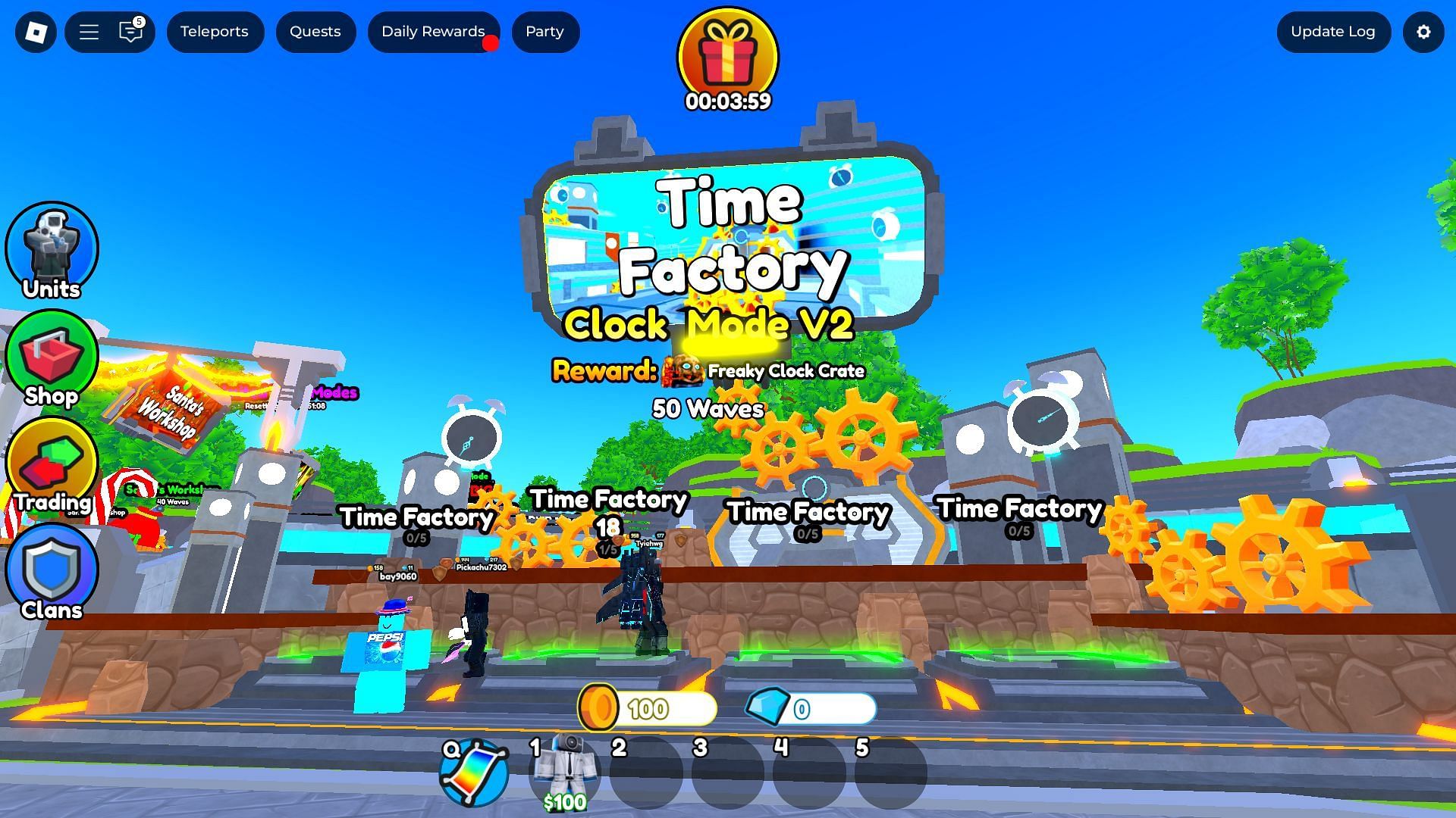 The Time Factory map (Image via Roblox)